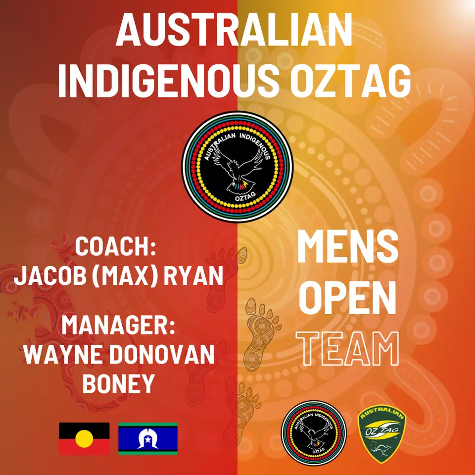 AIO Mens Opens 2025 coach and manager appointment card